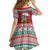 Shaka Sign Skull Mele Kalikimaka Personalized Kid Short Sleeve Dress Hawaiian Quilt Pattern - Polynesian Pride