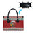 Shaka Sign Skull Mele Kalikimaka Personalized Leather Bag Hawaiian Quilt Pattern - Polynesian Pride