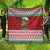Shaka Sign Skull Mele Kalikimaka Personalized Quilt Hawaiian Quilt Pattern - Polynesian Pride