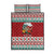 Shaka Sign Skull Mele Kalikimaka Personalized Quilt Bed Set Hawaiian Quilt Pattern - Polynesian Pride