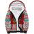 Shaka Sign Skull Mele Kalikimaka Personalized Sherpa Hoodie Hawaiian Quilt Pattern - Polynesian Pride