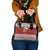 Shaka Sign Skull Mele Kalikimaka Personalized Shoulder Handbag Hawaiian Quilt Pattern - Polynesian Pride
