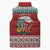 Shaka Sign Skull Mele Kalikimaka Personalized Sleeveless Puffer Jacket Hawaiian Quilt Pattern - Polynesian Pride