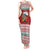 Shaka Sign Skull Mele Kalikimaka Personalized Tank Maxi Dress Hawaiian Quilt Pattern - Polynesian Pride