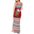 Shaka Sign Skull Mele Kalikimaka Personalized Tank Maxi Dress Hawaiian Quilt Pattern - Polynesian Pride