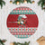 Shaka Sign Skull Mele Kalikimaka Personalized Tree Skirt Hawaiian Quilt Pattern - Polynesian Pride