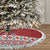 Shaka Sign Skull Mele Kalikimaka Personalized Tree Skirt Hawaiian Quilt Pattern - Polynesian Pride