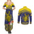 Niue Coconut Crab Couples Matching Summer Maxi Dress and Long Sleeve Button Shirt Rock of Polynesia