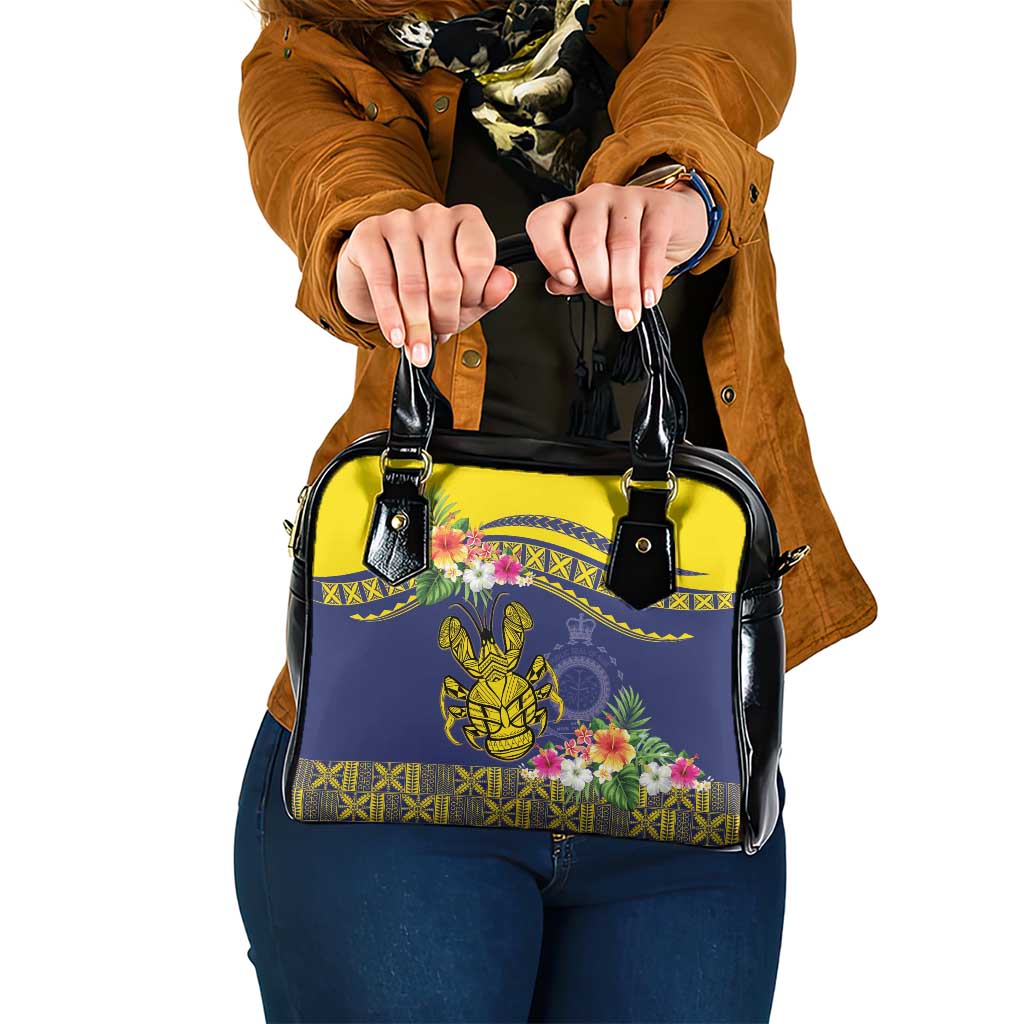 Niue Coconut Crab Shoulder Handbag Rock of Polynesia LT9 One Size Gold - Polynesian Pride