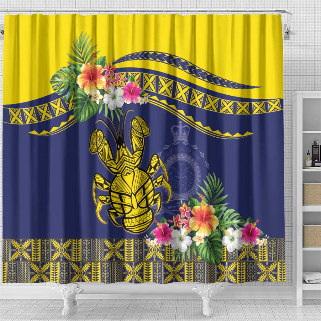 Niue Coconut Crab Shower Curtain Rock of Polynesia LT9 - Polynesian Pride