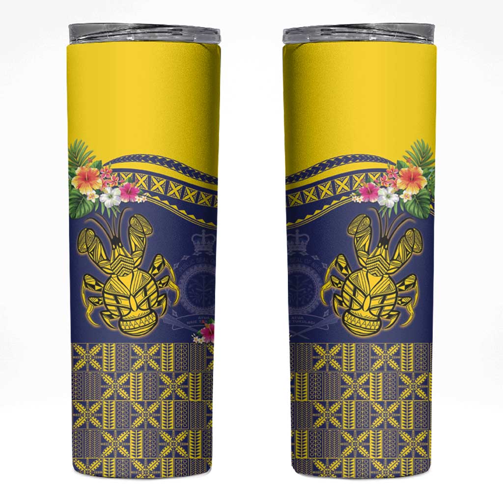 Niue Coconut Crab Skinny Tumbler Rock of Polynesia LT9 Gold - Polynesian Pride