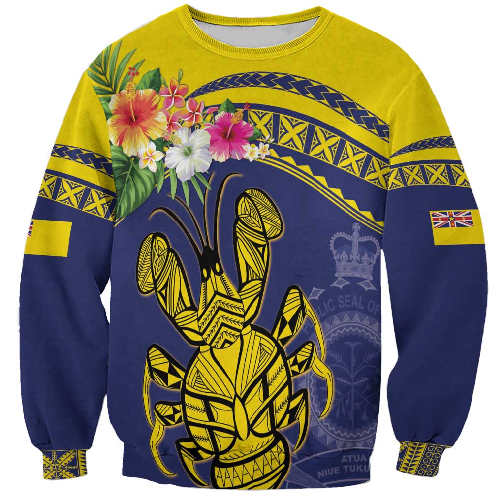 Niue Coconut Crab Sweatshirt Rock of Polynesia