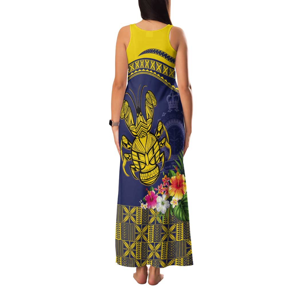 Niue Coconut Crab Tank Maxi Dress Rock of Polynesia