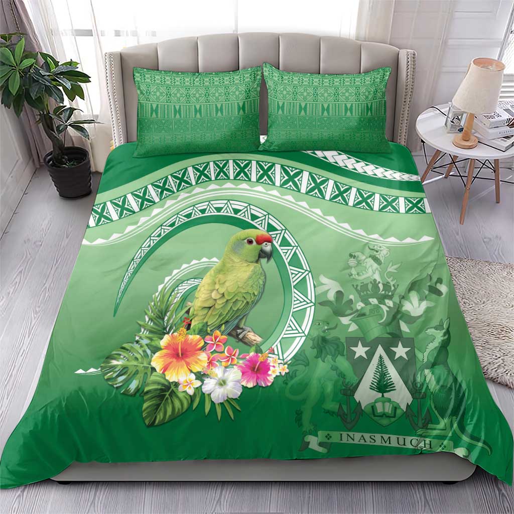 Norfolk Parakeet Tropical Bedding Set Norfolk Island Tribal Pattern
