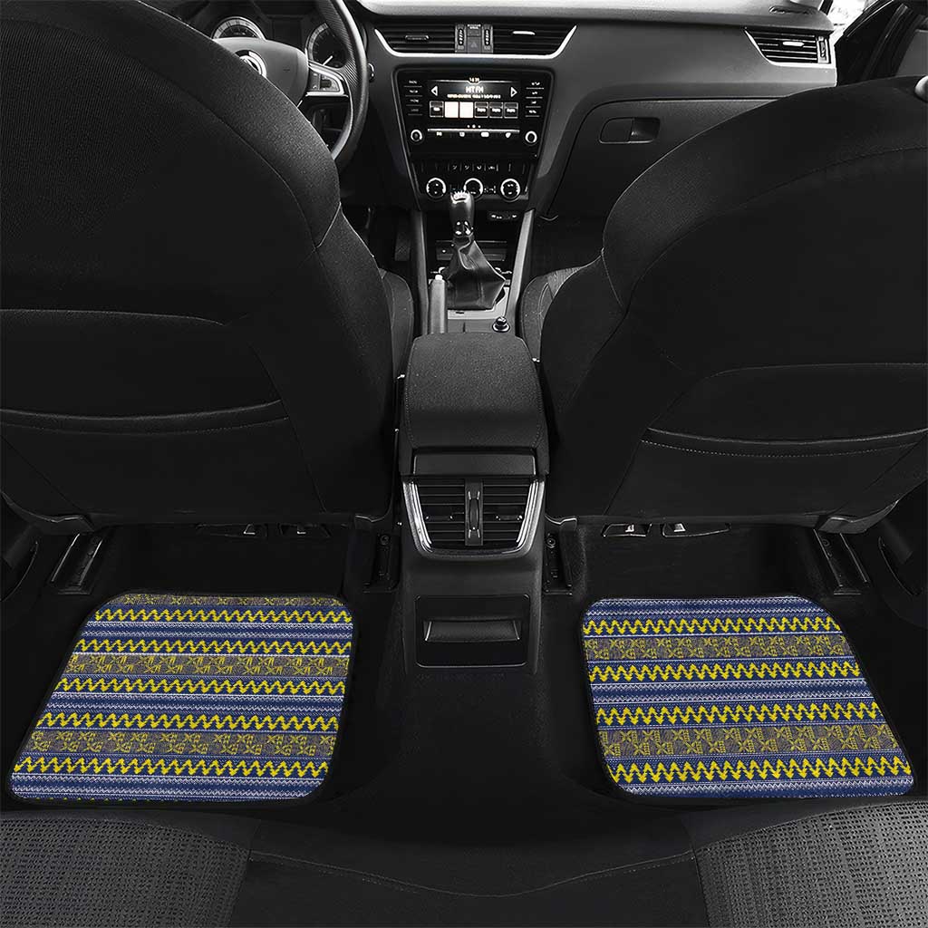 Monuina e Kilisimasi Niue Christmas Car Mats Niuean Tribal Pattern