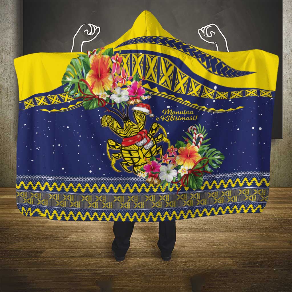 Monuina e Kilisimasi Niue Christmas Hooded Blanket Niuean Tribal Pattern