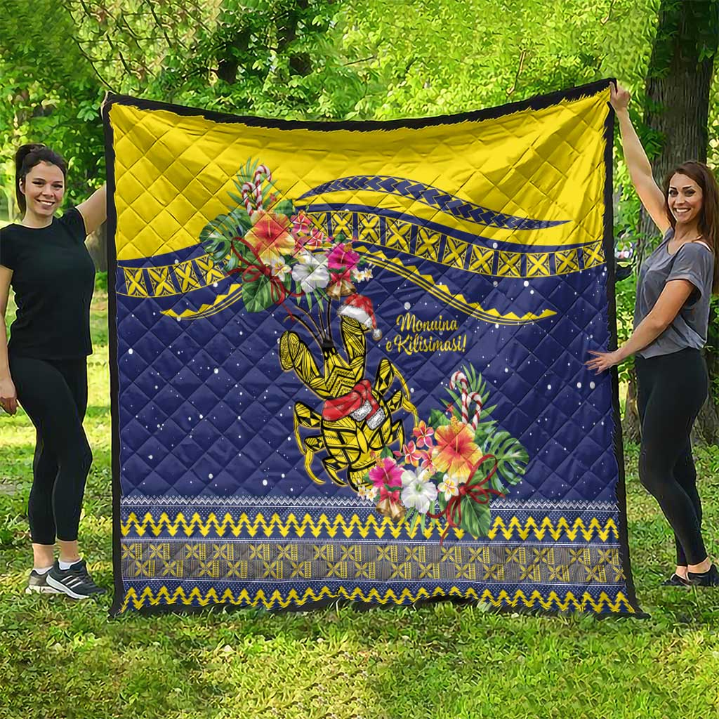 Monuina e Kilisimasi Niue Christmas Quilt Niuean Tribal Pattern