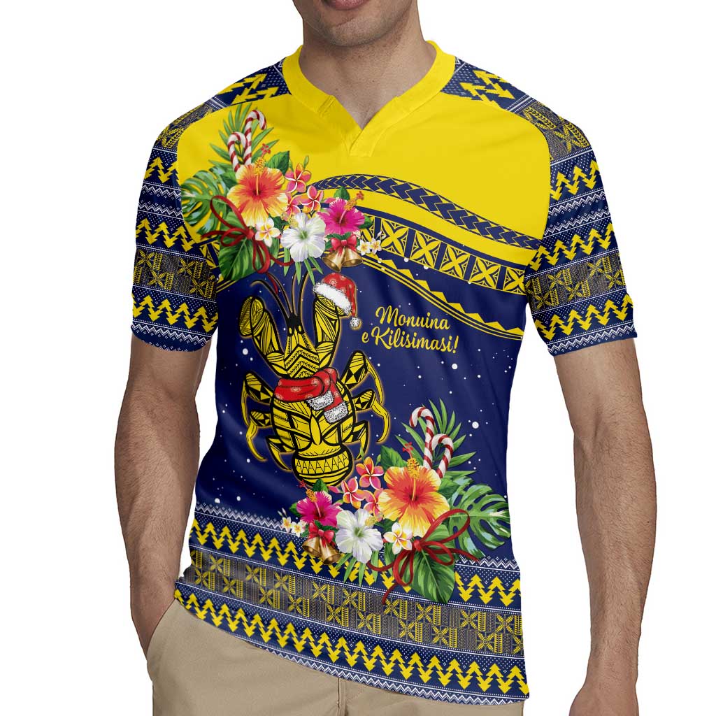 Monuina e Kilisimasi Niue Christmas Rugby Jersey Niuean Tribal Pattern