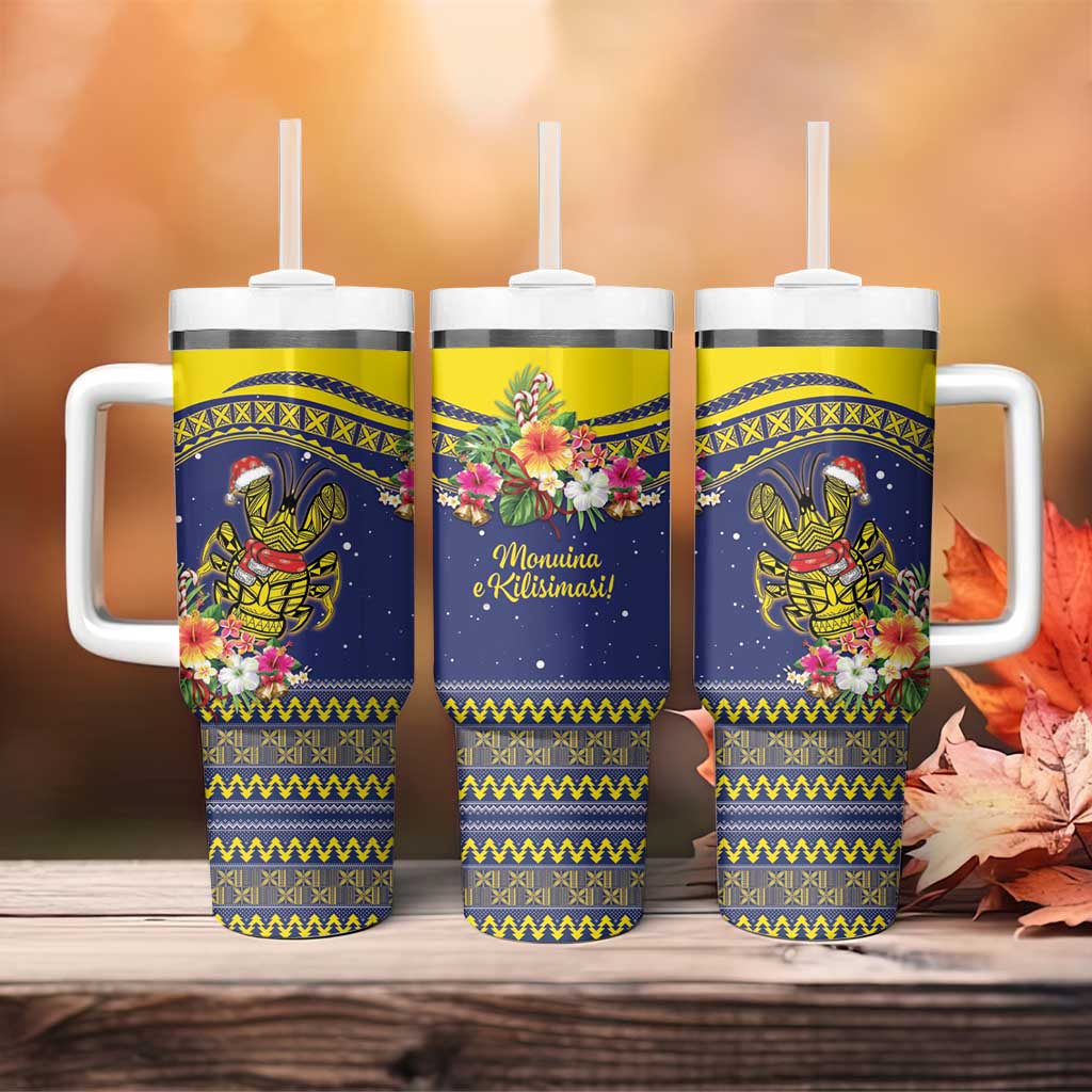 Monuina e Kilisimasi Niue Christmas Tumbler With Handle Niuean Tribal Pattern