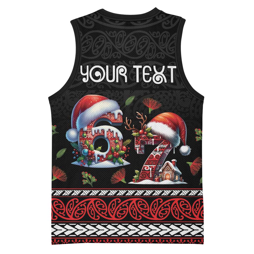 Aotearoa Six Seven Personalized Basketball Jersey New Zealand Funny Christmas - Polynesian Pride