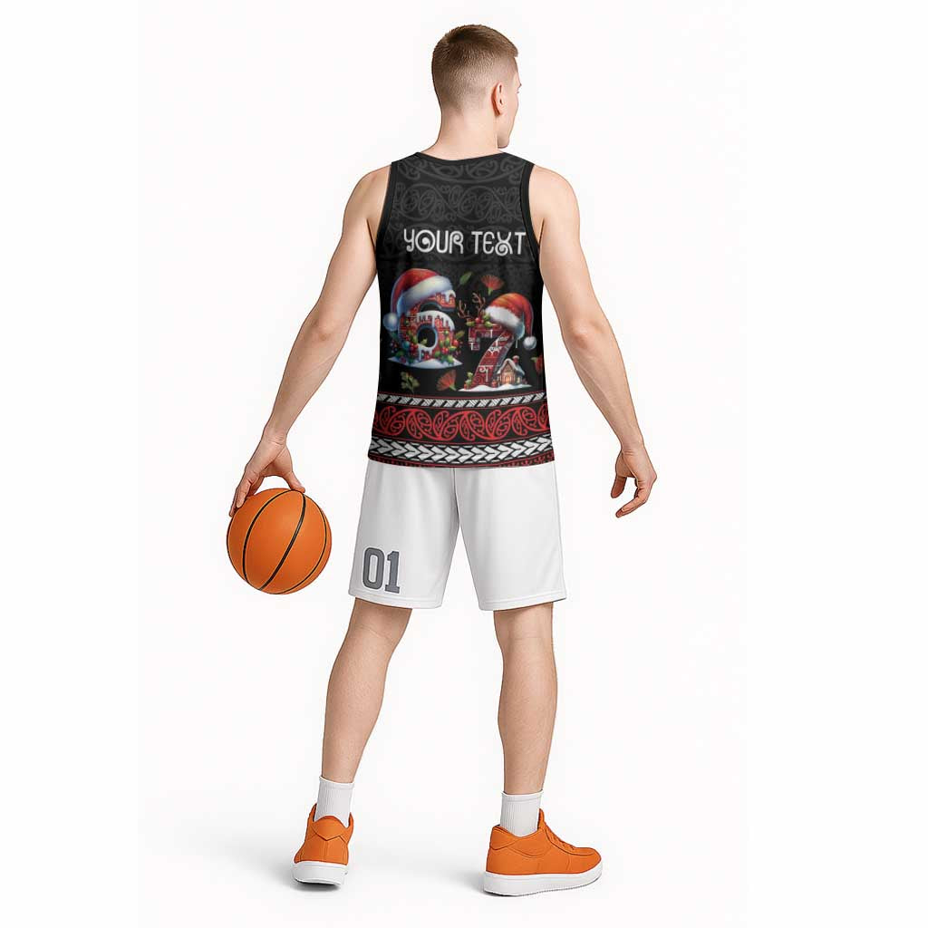 Aotearoa Six Seven Personalized Basketball Jersey New Zealand Funny Christmas - Polynesian Pride