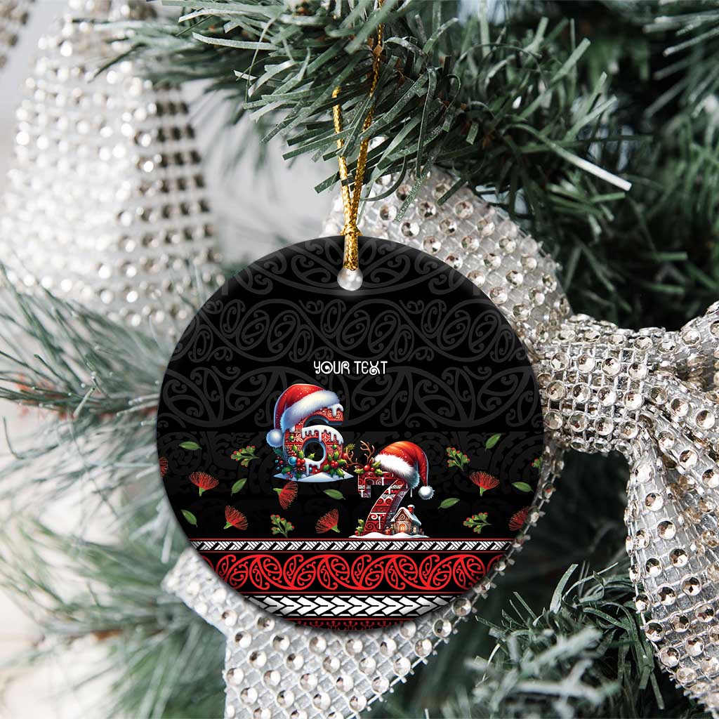 Aotearoa Six Seven Personalized Ceramic Ornament New Zealand Funny Christmas - Polynesian Pride