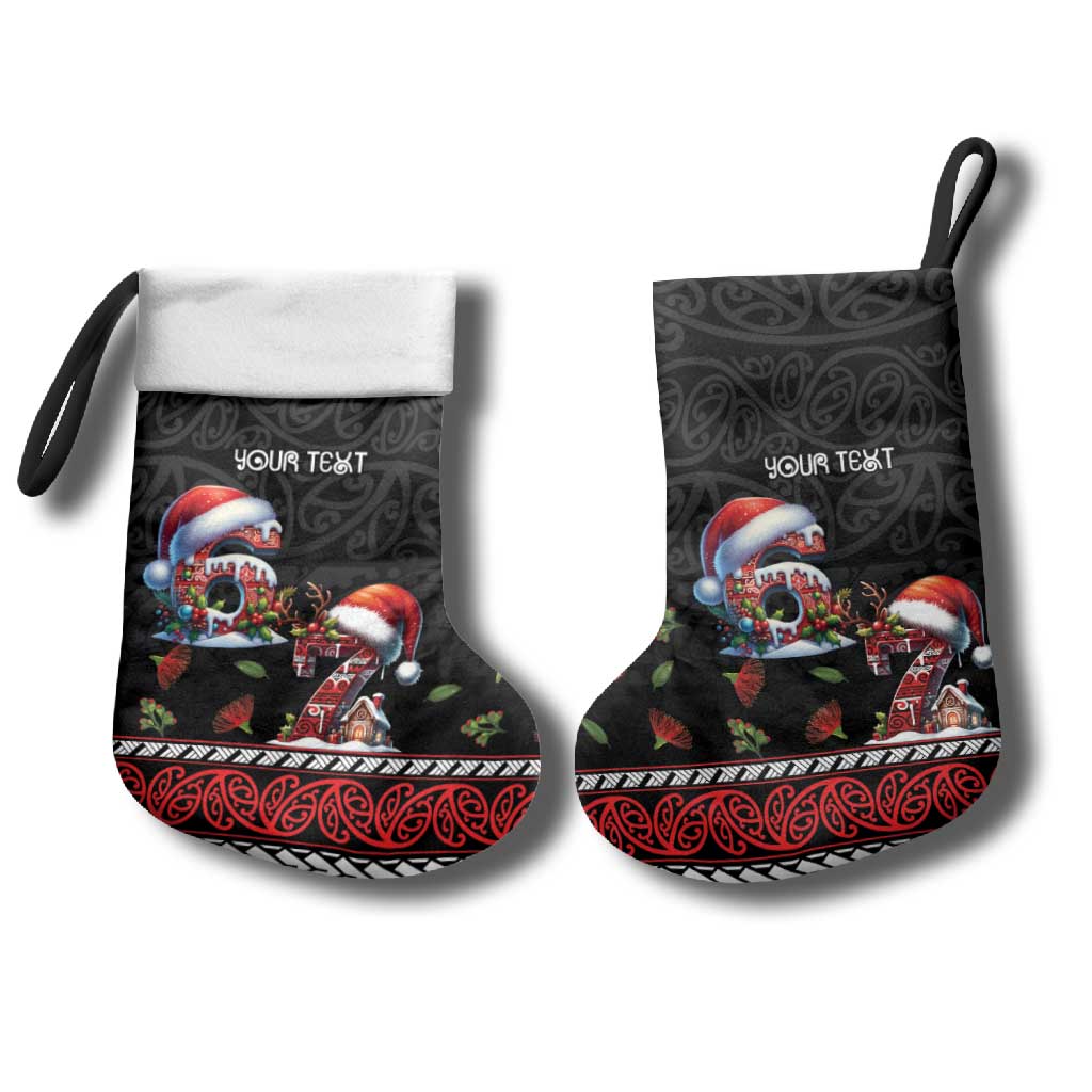 Aotearoa Six Seven Personalized Christmas Stocking New Zealand Funny Christmas - Polynesian Pride