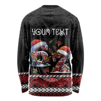 Aotearoa Six Seven Personalized Long Sleeve Shirt New Zealand Funny Christmas - Polynesian Pride