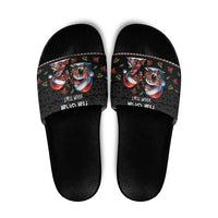 Aotearoa Six Seven Personalized Slide Sandals New Zealand Funny Christmas - Polynesian Pride