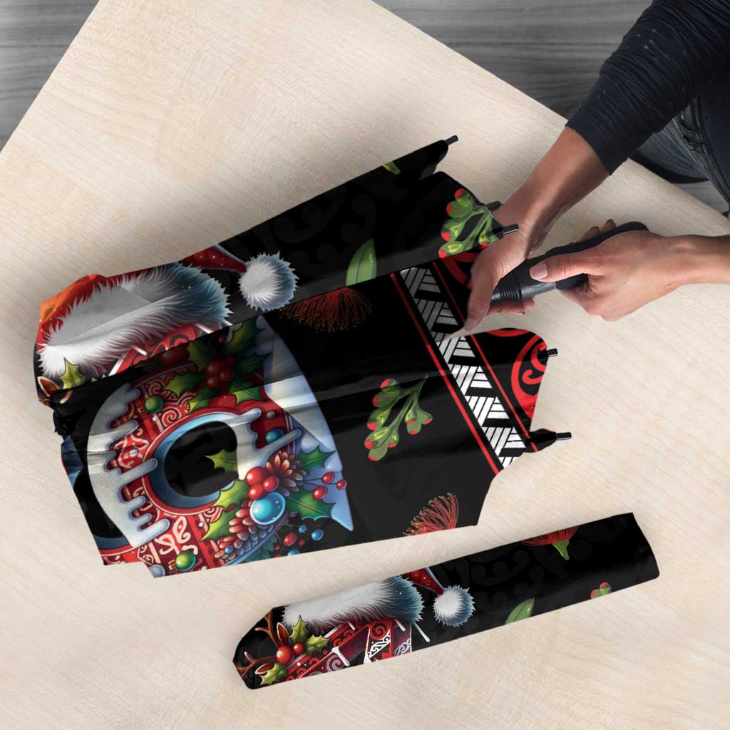 Aotearoa Six Seven Personalized Umbrella New Zealand Funny Christmas - Polynesian Pride