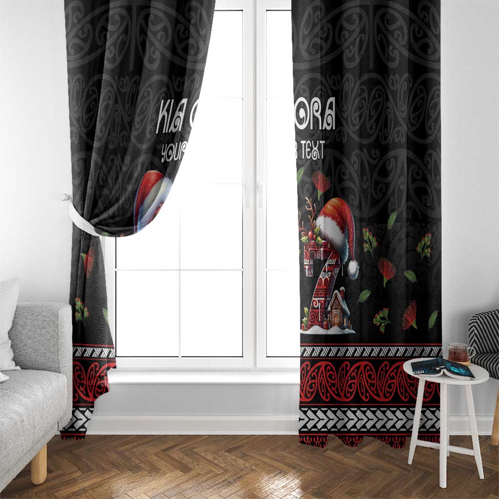 Aotearoa Six Seven Personalized Window Curtain New Zealand Funny Christmas - Polynesian Pride