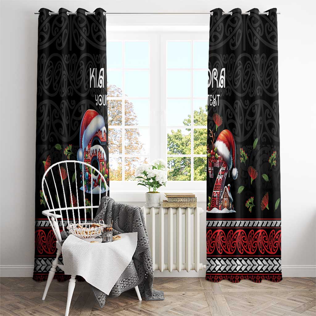 Aotearoa Six Seven Personalized Window Curtain New Zealand Funny Christmas - Polynesian Pride