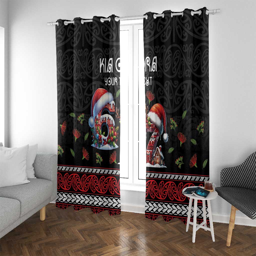 Aotearoa Six Seven Personalized Window Curtain New Zealand Funny Christmas - Polynesian Pride