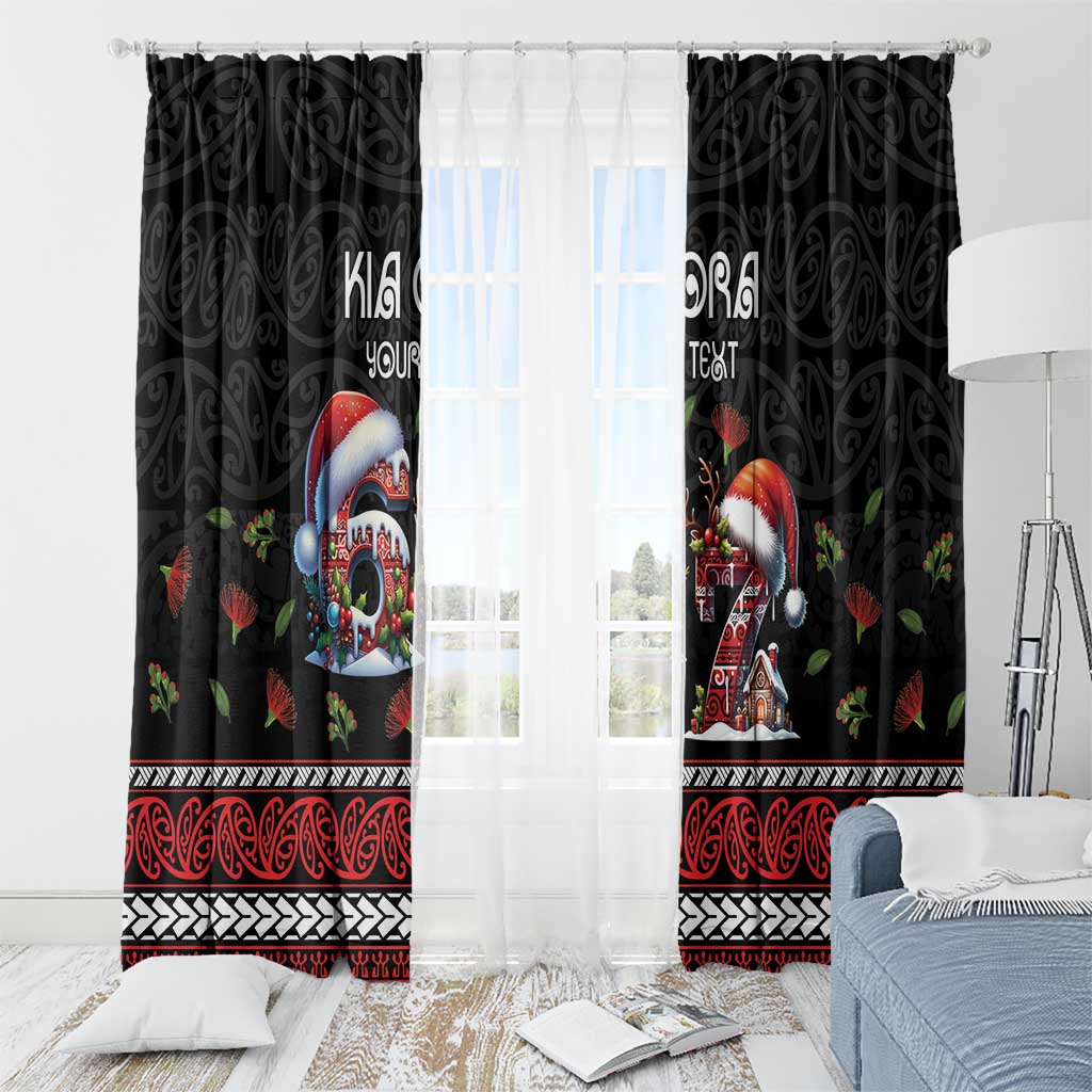 Aotearoa Six Seven Personalized Window Curtain New Zealand Funny Christmas - Polynesian Pride