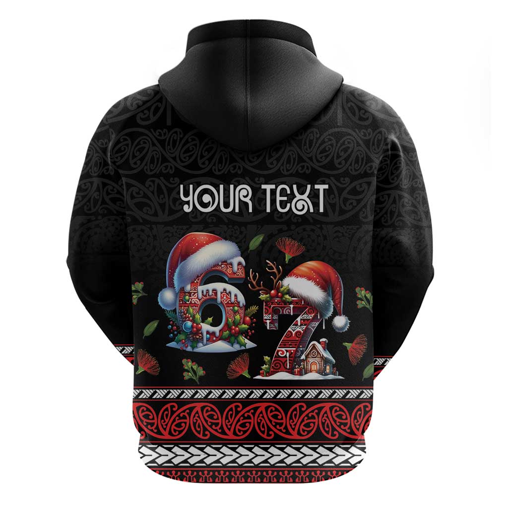 Aotearoa Six Seven Personalized Zip Hoodie New Zealand Funny Christmas - Polynesian Pride