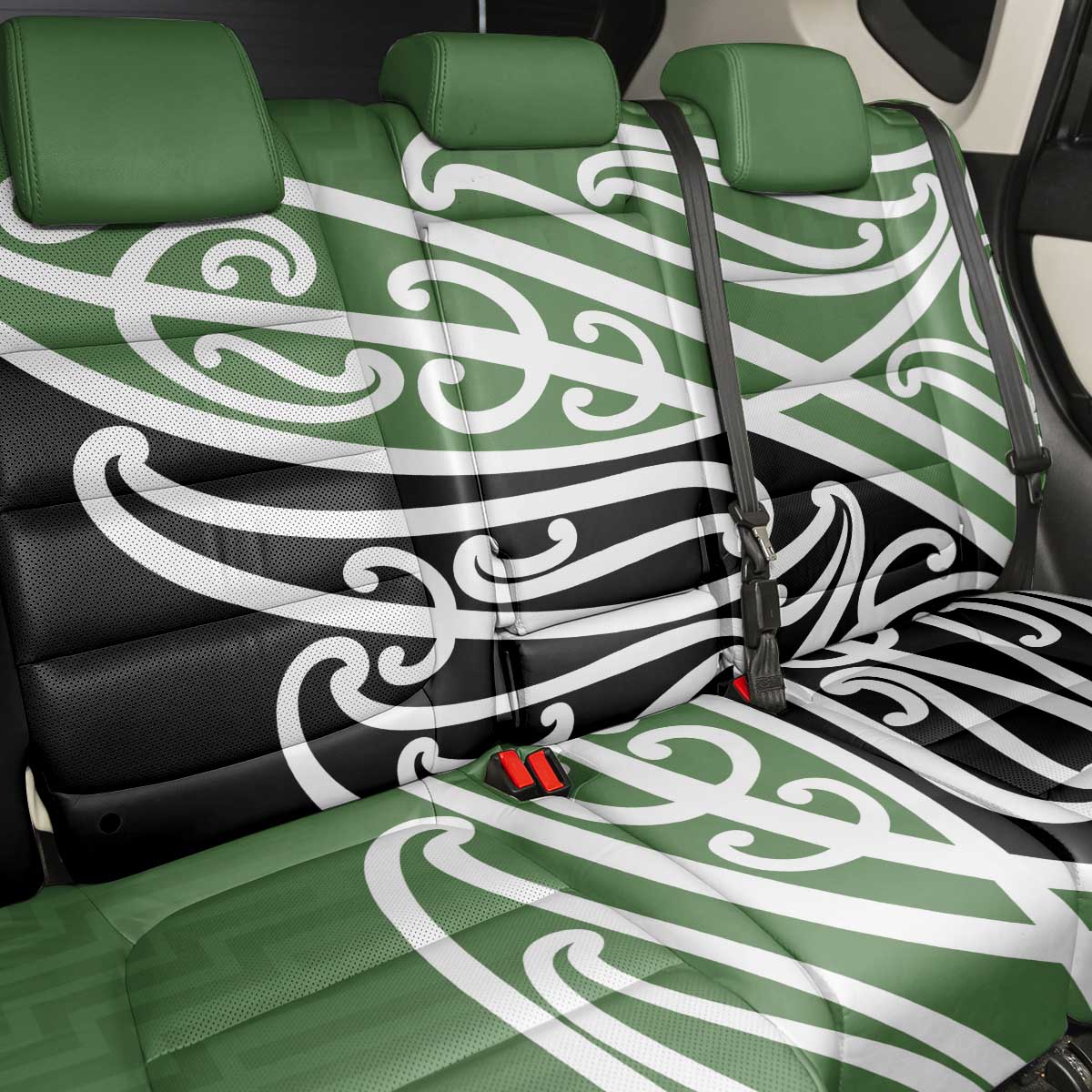 Green Fern New Zealand Kowhai Ngutukak Back Car Seat Cover - Polynesian Pride