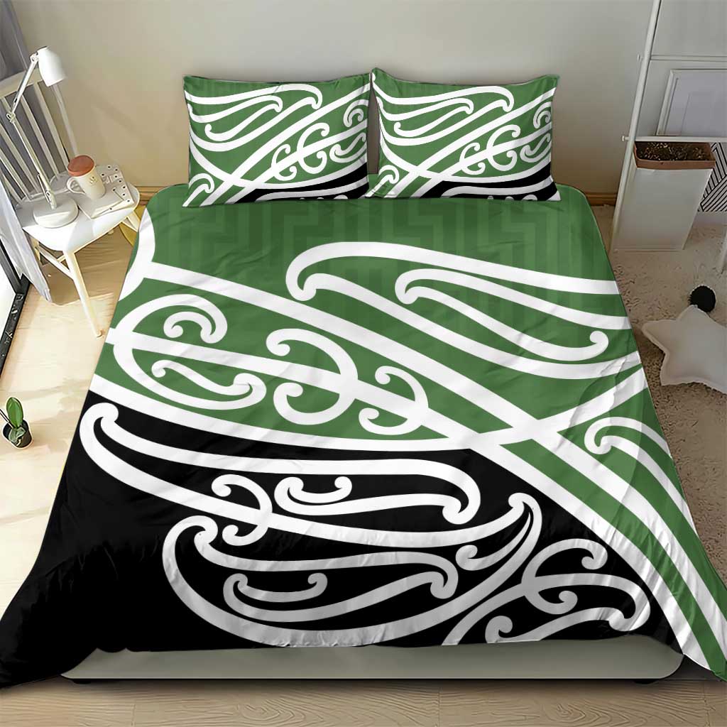 Green Fern New Zealand Kowhai Ngutukak Bedding Set - Polynesian Pride