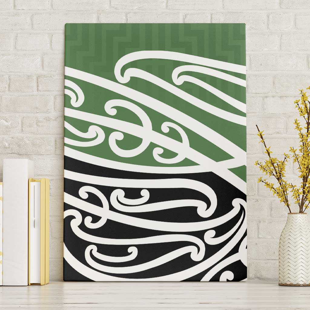 Green Fern New Zealand Kowhai Ngutukak Canvas Wall Art LT9 Without Frame Green - Polynesian Pride