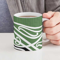 Green Fern New Zealand Kowhai Ngutukak Ceramic Mug - Polynesian Pride