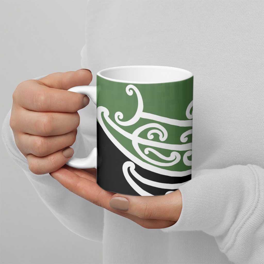 Green Fern New Zealand Kowhai Ngutukak Ceramic Mug - Polynesian Pride