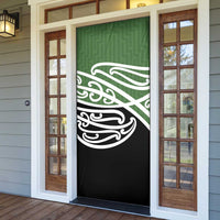 Green Fern New Zealand Kowhai Ngutukak Door Cover - Polynesian Pride