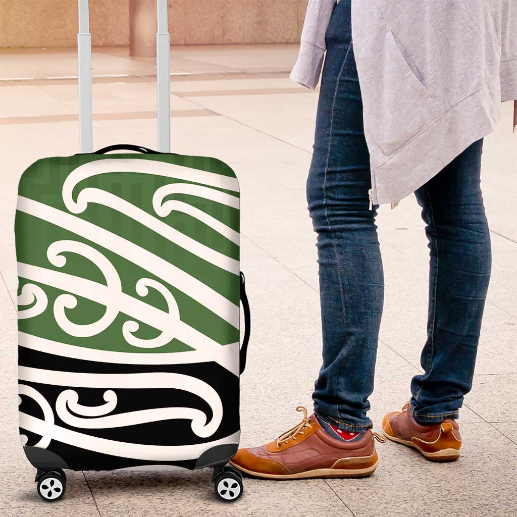 Green Fern New Zealand Kowhai Ngutukak Luggage Cover - Polynesian Pride