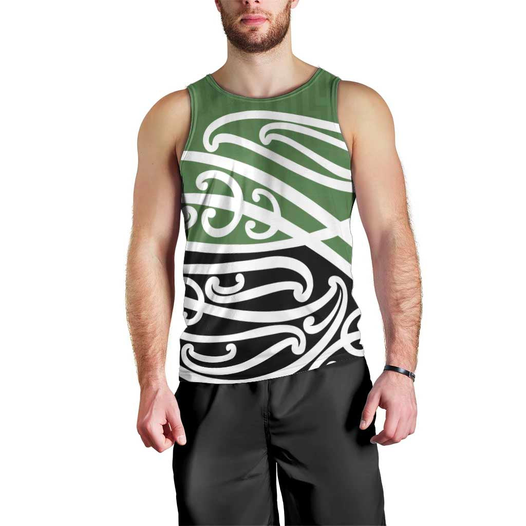 Green Fern New Zealand Kowhai Ngutukak Men Tank Top - Polynesian Pride