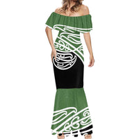 Green Fern New Zealand Kowhai Ngutukak Mermaid Dress - Polynesian Pride