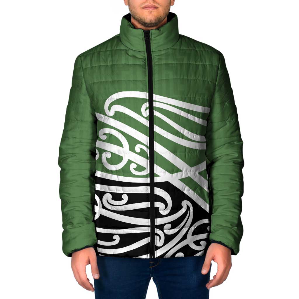 Green Fern New Zealand Kowhai Ngutukak Padded Jacket - Polynesian Pride