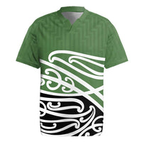Green Fern New Zealand Kowhai Ngutukak Rugby Jersey LT9 Green - Polynesian Pride