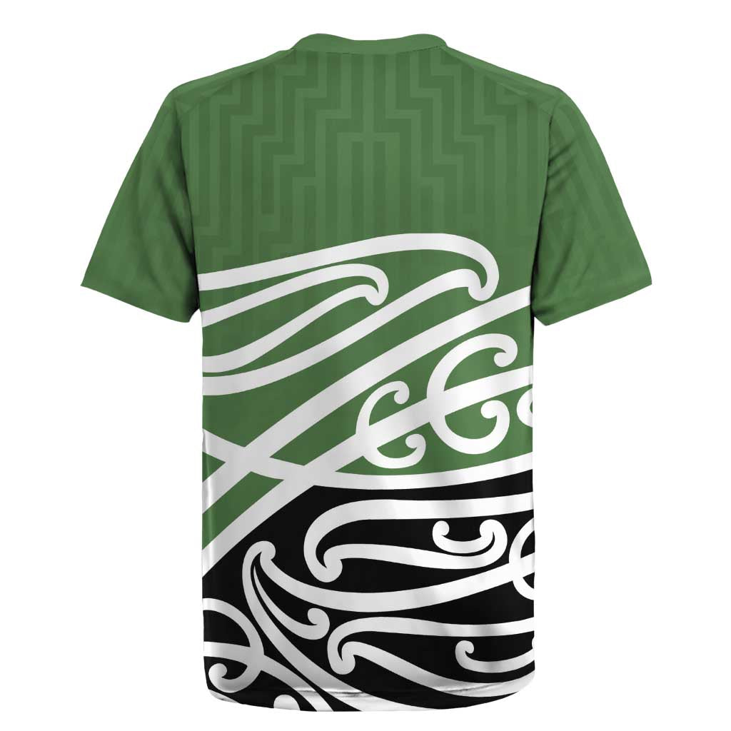 Green Fern New Zealand Kowhai Ngutukak Rugby Jersey LT9 - Polynesian Pride