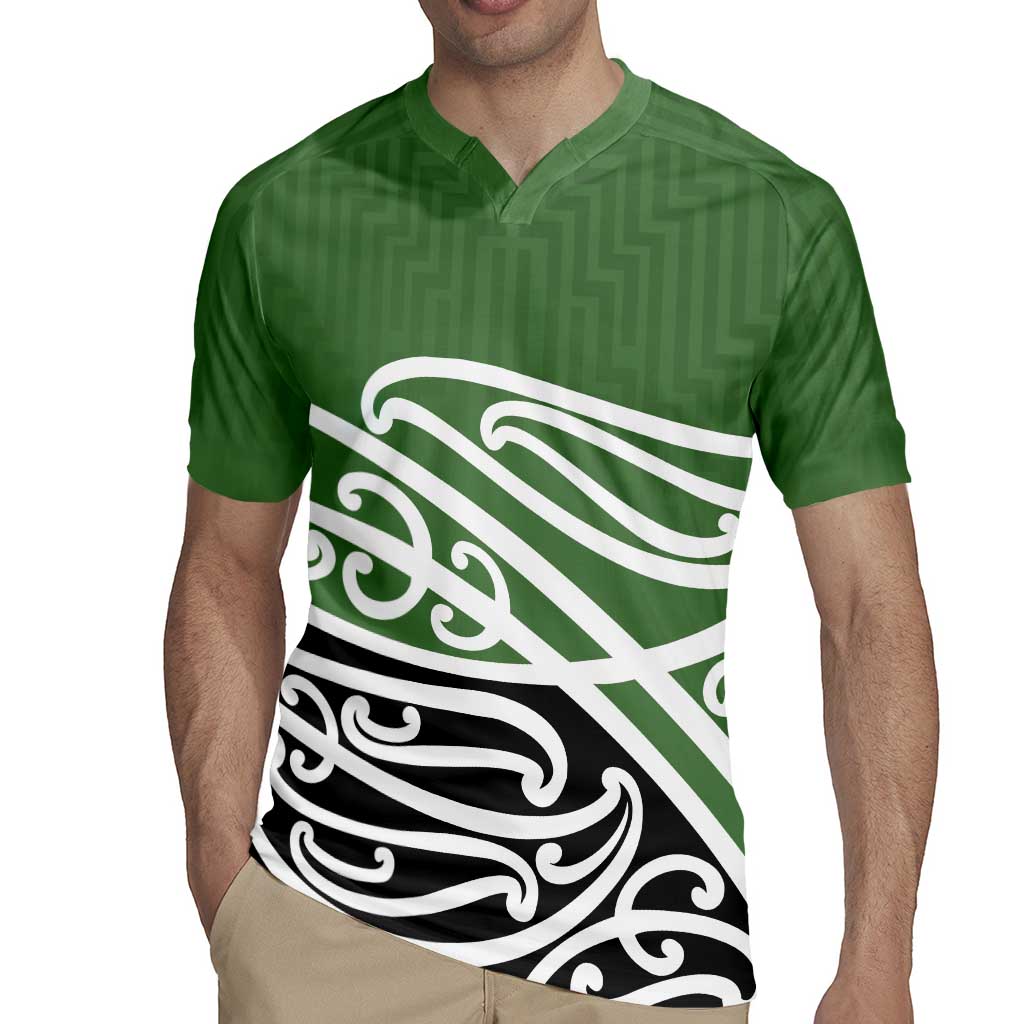 Green Fern New Zealand Kowhai Ngutukak Rugby Jersey LT9 - Polynesian Pride