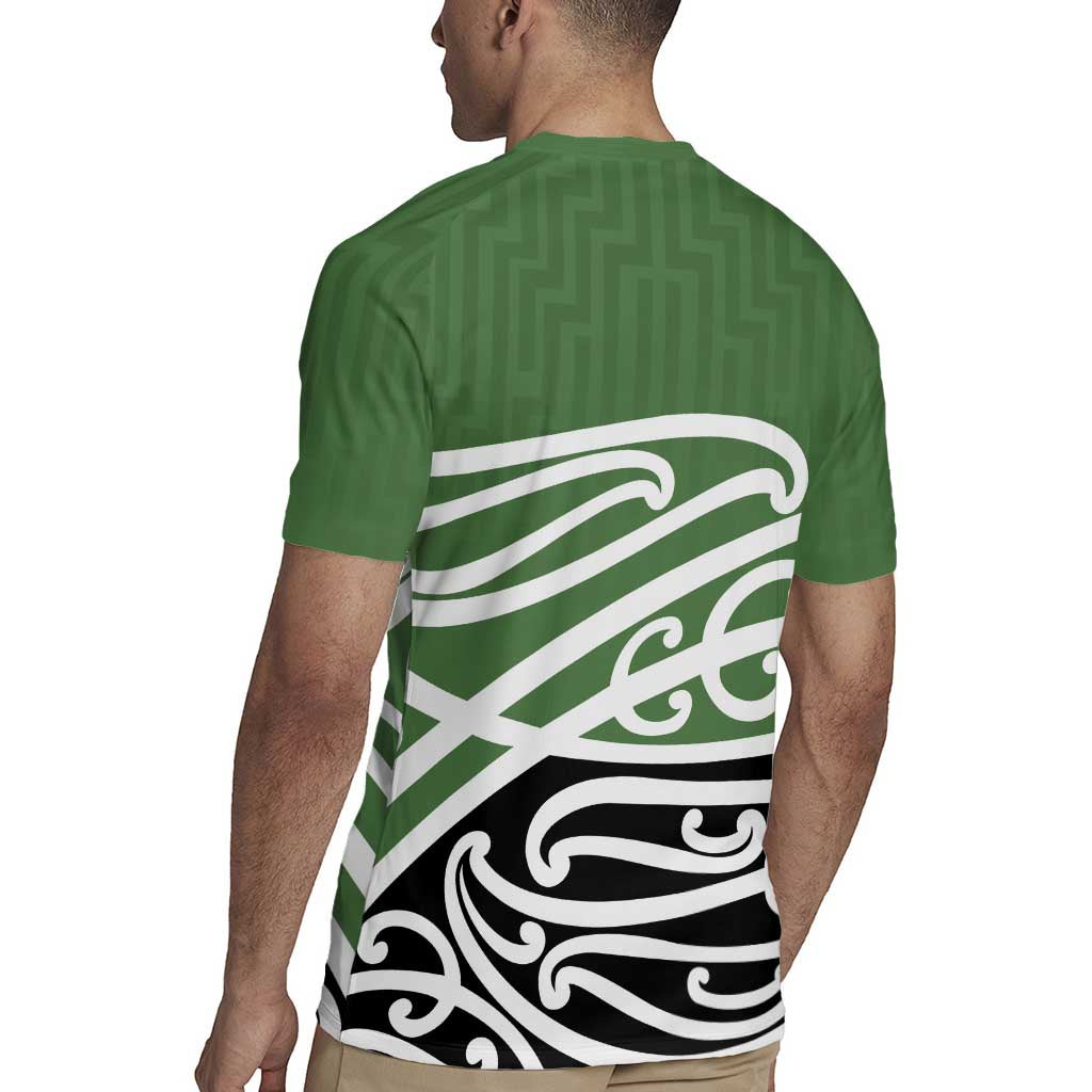 Green Fern New Zealand Kowhai Ngutukak Rugby Jersey LT9 - Polynesian Pride