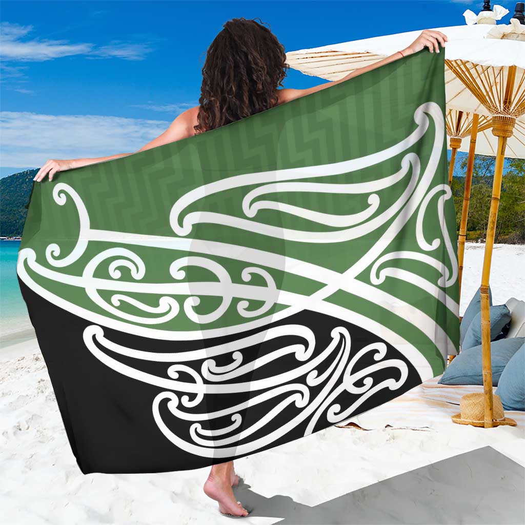 Green Fern New Zealand Kowhai Ngutukak Sarong LT9 One Size 44 x 66 inches Green - Polynesian Pride